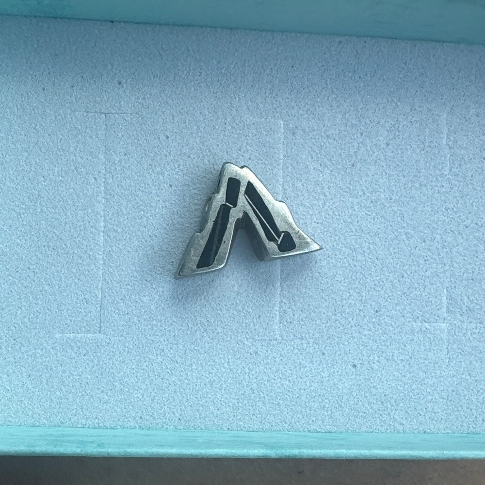 Silver Mountain Shaped Necklace Pendant